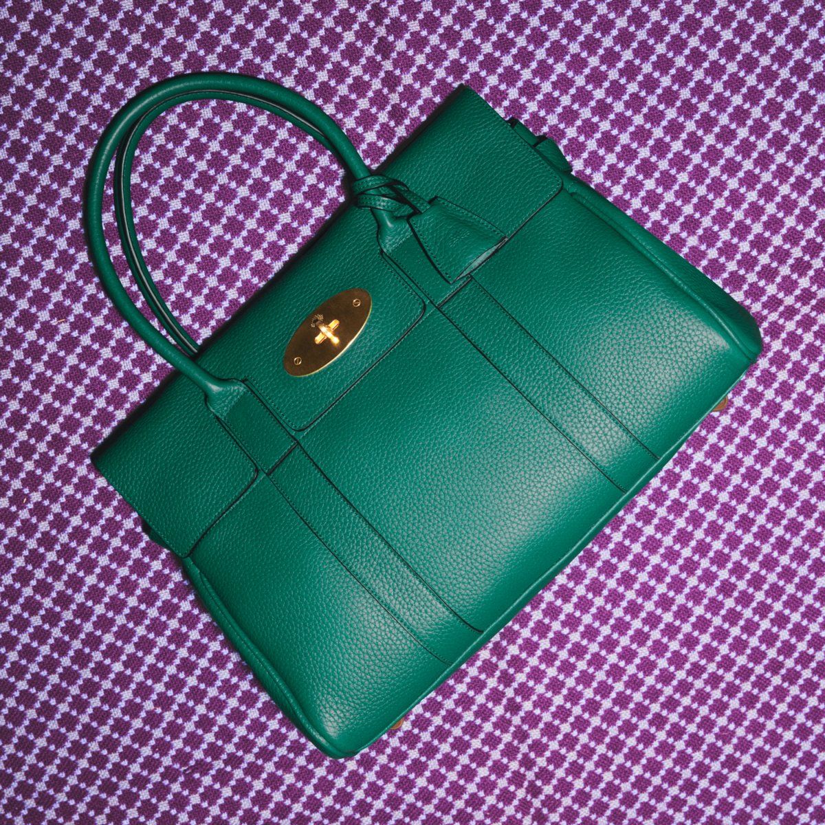 Mulberry Bayswater bag in green leather